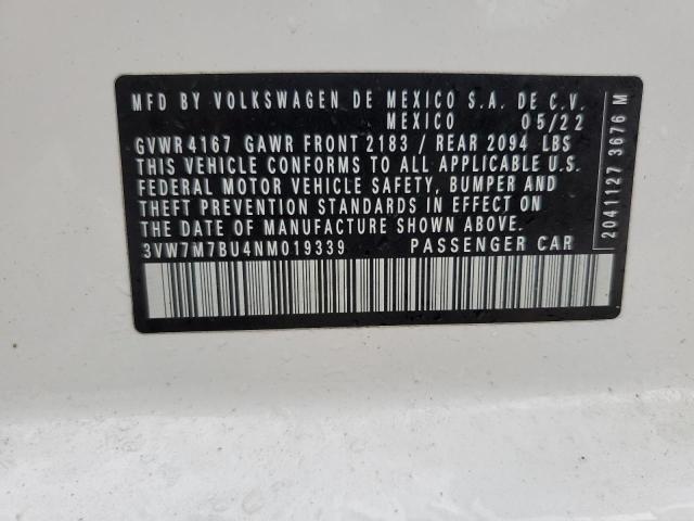 VIN 3VW7M7BU4NM019339 2022 Volkswagen Jetta, SE no.13