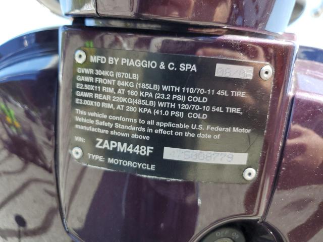 2007 VESPA LX 150 ZAPM448F475008779