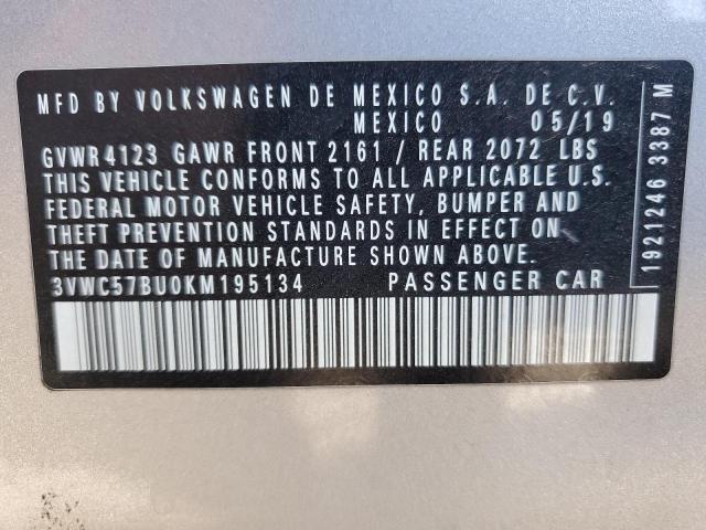 2019 VOLKSWAGEN JETTA S - 3VWC57BU0KM195134