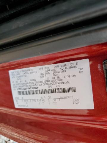 2019 FORD F150 SUPER - 1FTFX1E55KKE58026