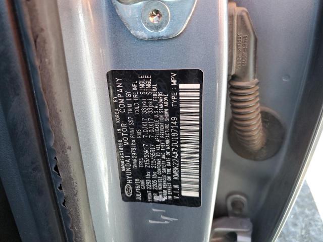 2018 HYUNDAI KONA SEL - KM8K22AA7JU187149
