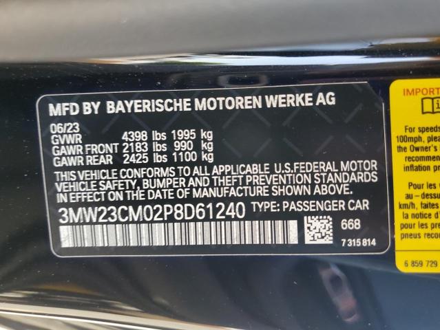 VIN 3MW23CM02P8D61240 2023 BMW 2 SERIES no.12