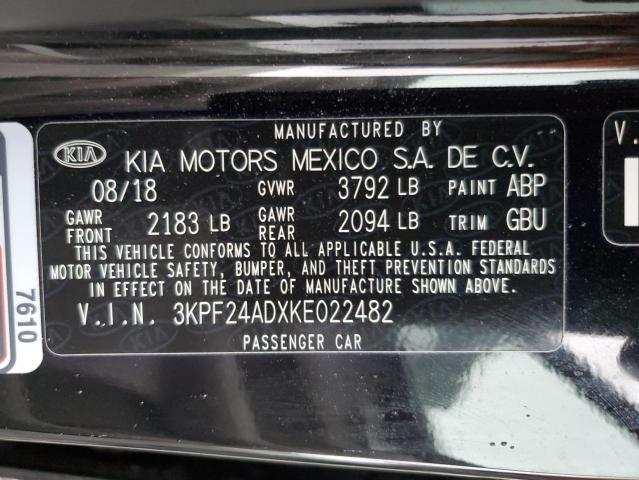 2019 KIA FORTE FE - 3KPF24ADXKE022482