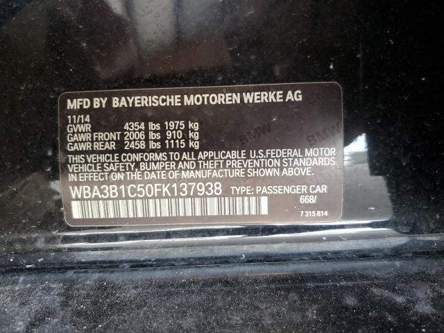 VIN WBA3B1C50FK137938 2015 BMW 3 Series, 320 I no.12