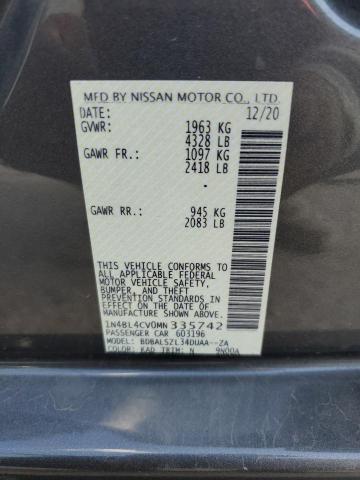 2021 NISSAN ALTIMA SR - 1N4BL4CV0MN335742