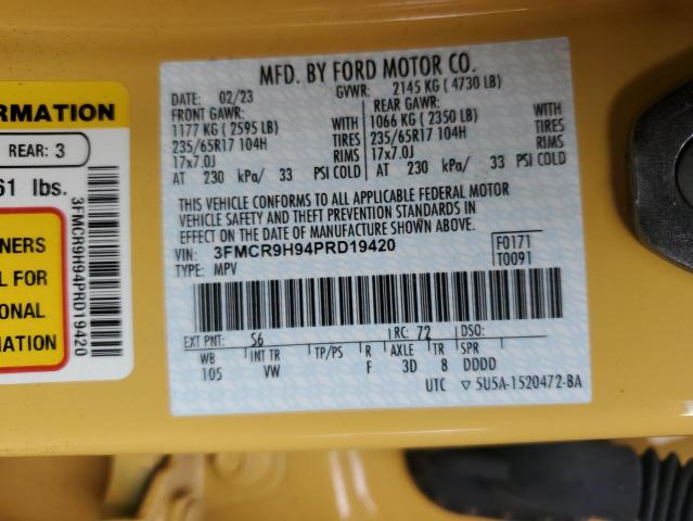 2023 FORD BRONCO SPO - 3FMCR9H94PRD19420
