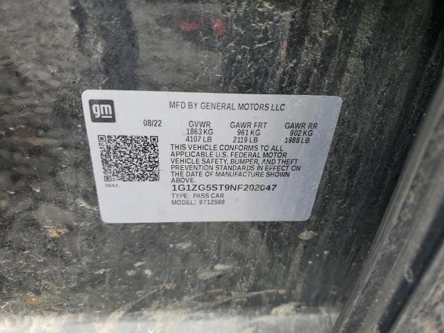 2022 CHEVROLET MALIBU RS - 1G1ZG5ST9NF202047