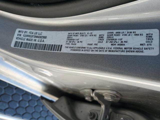 2022 RAM 1500 BIG H - 1C6RREBT8NN382880