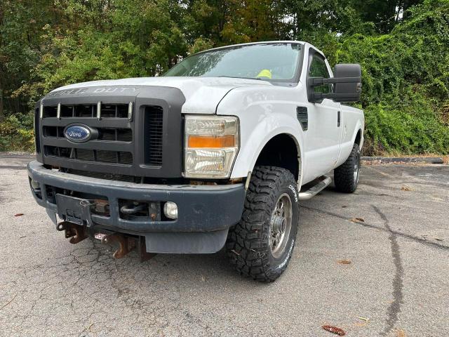 FORD F250 SUPER 2008 white pickup gas 1FTNF21558EE52454 photo #1