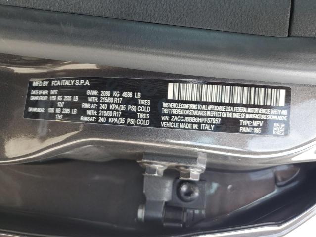 2017 JEEP RENEGADE L - ZACCJBBB6HPF57957
