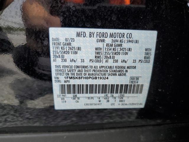 2023 FORD EXPLORER L 1FMSK8FH0PGB19324  71338534