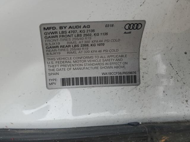 2018 AUDI Q3 PREMIUM - WA1BCCFS8JR029876