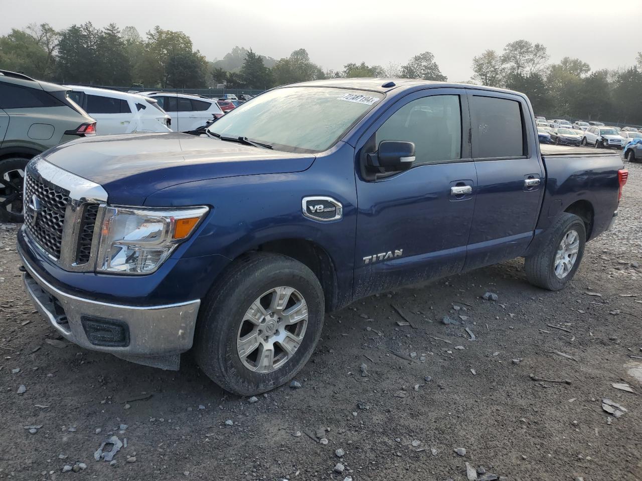 NISSAN TITAN S 2017 blue  gas 1N6AA1EJ2HN542124 photo #1