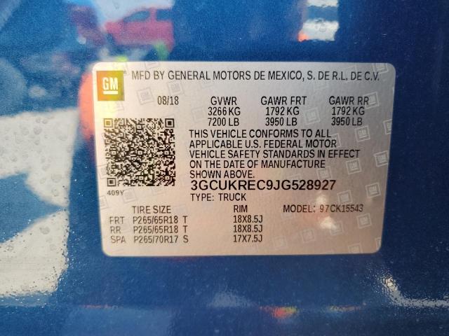 2018 CHEVROLET SILVERADO - 3GCUKREC9JG528927