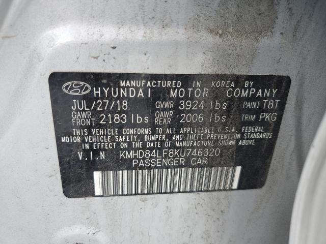 2019 HYUNDAI ELANTRA SE - KMHD84LF8KU746320