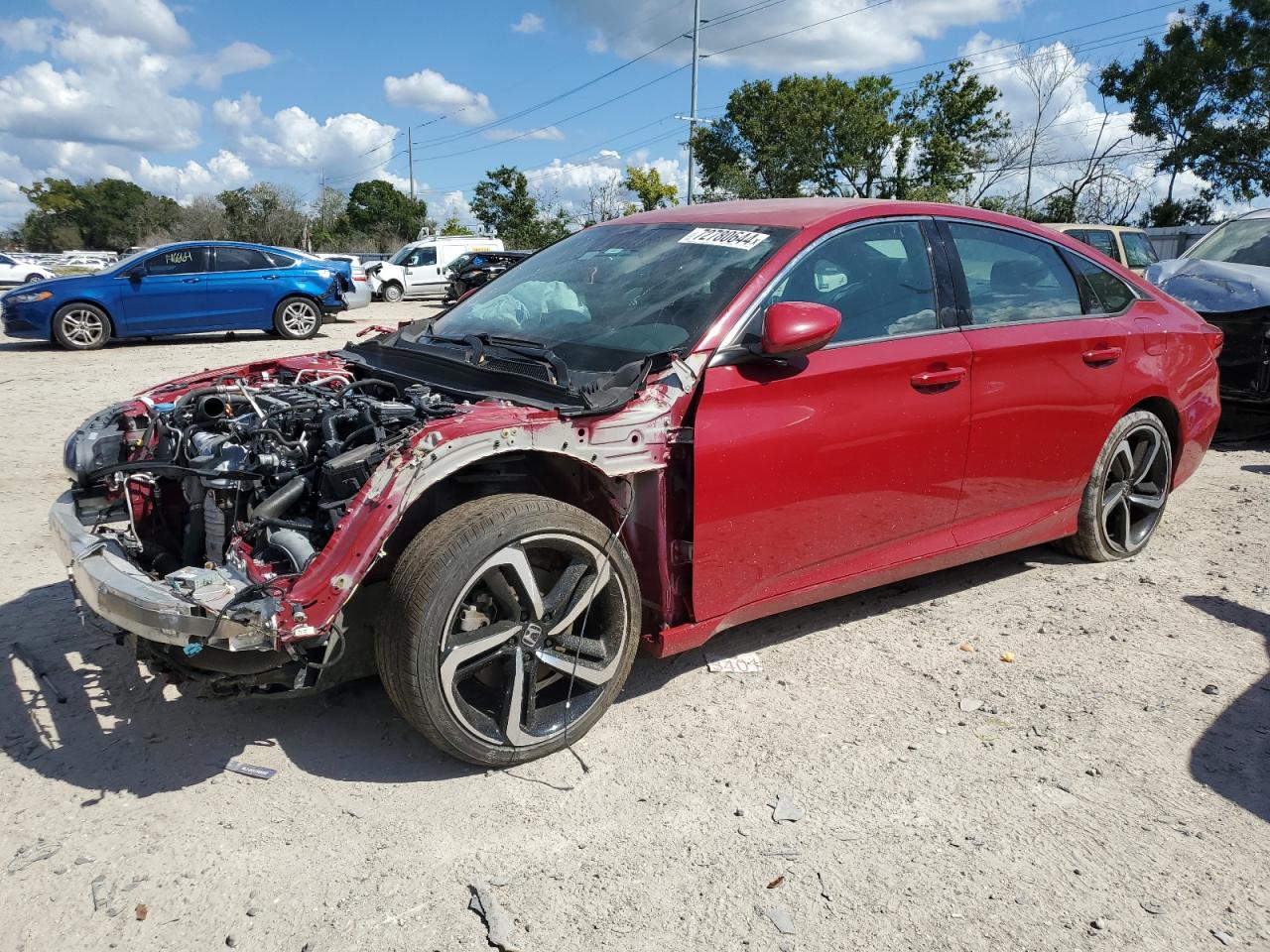 Lot #2872023357 2018 HONDA ACCORD SPO