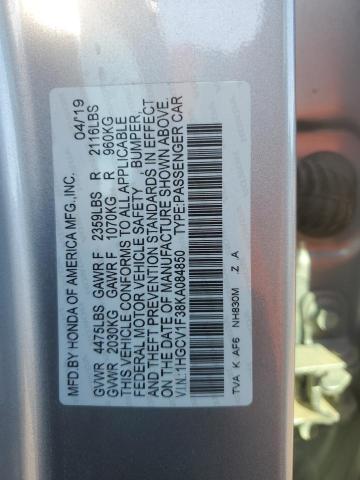 2019 HONDA ACCORD SPO - 1HGCV1F38KA084850