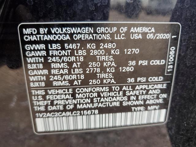 2020 VOLKSWAGEN ATLAS CROS - 1V2AC2CA9LC215678