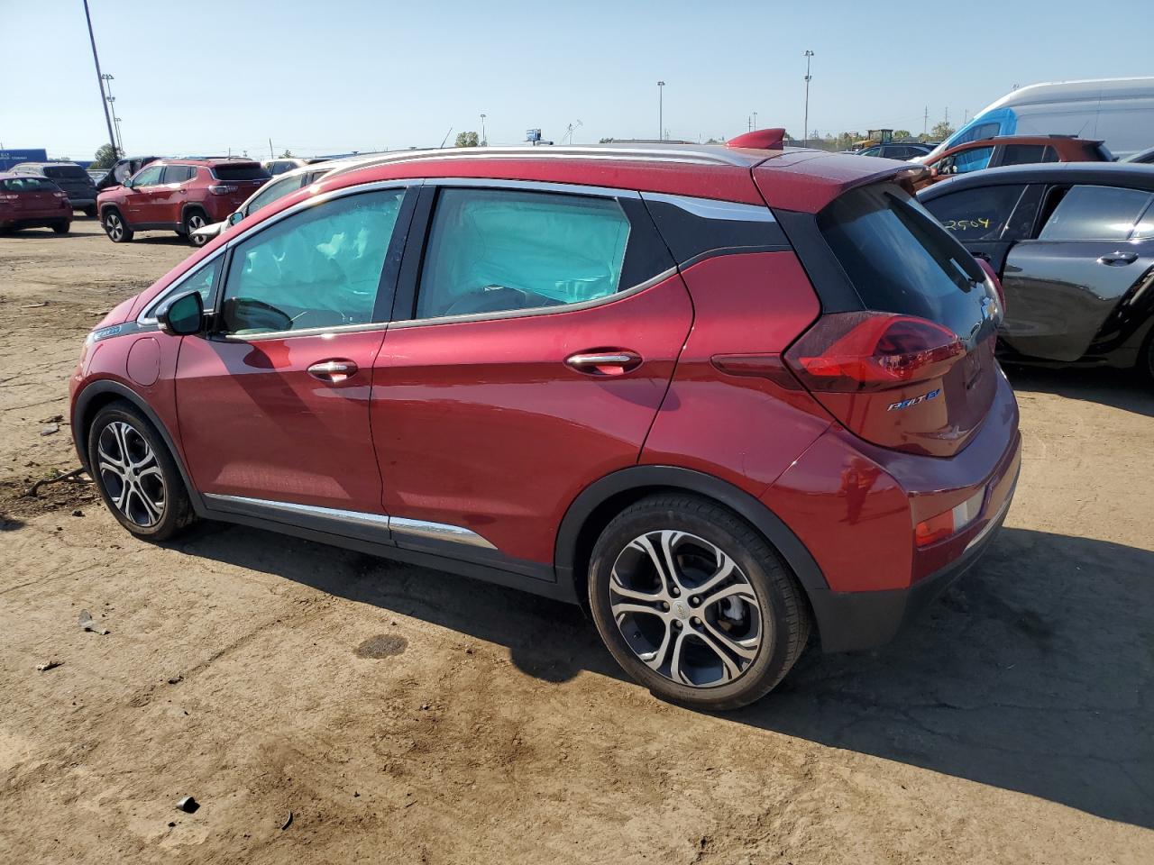 CHEVROLET BOLT EV PR 2020 red  electric 1G1FZ6S01L4118659 photo #3