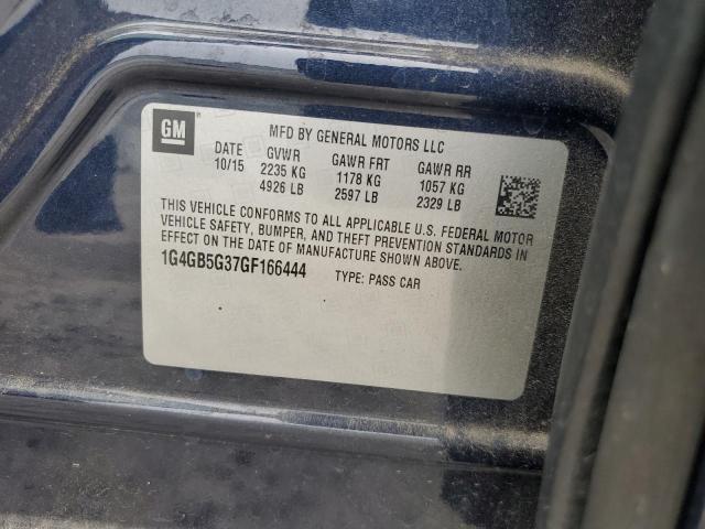 2016 BUICK LACROSSE - 1G4GB5G37GF166444