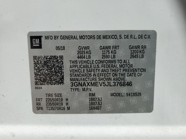 2018 CHEVROLET EQUINOX PR - 3GNAXMEV5JL376846