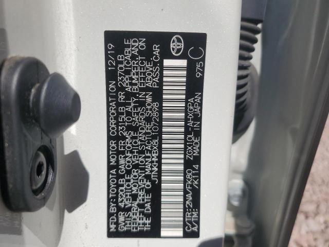 VIN JTNKHMBX8L1072898 2020 Toyota C-HR, Xle no.12