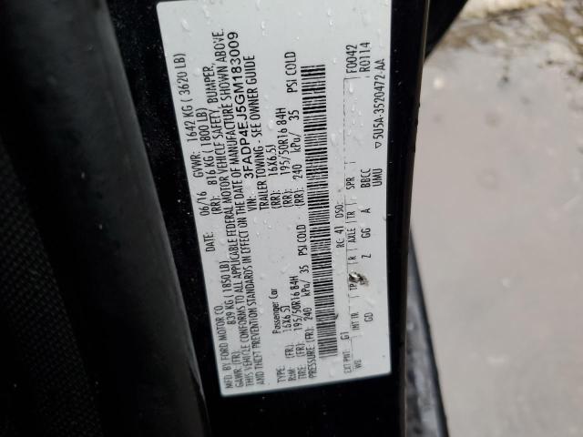 2016 FORD FIESTA SE - 3FADP4EJ5GM183009