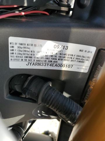 2014 YAMAHA FZ09 C JYARN33Y4EA000107