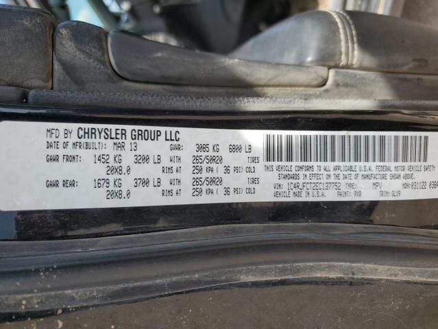 VIN 1C4RJFCT2EC137752 2014 Jeep Grand Cherokee, Ove... no.13