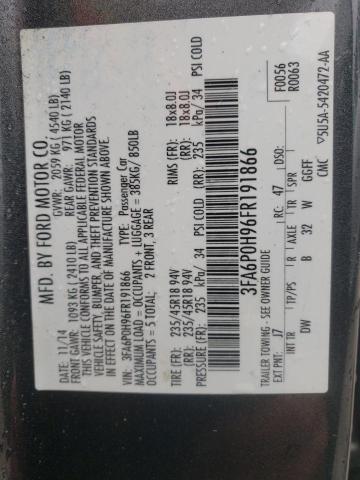 2015 FORD FUSION SE - 3FA6P0H96FR191866