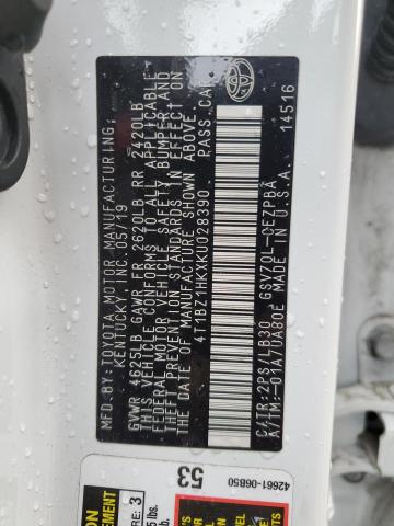 2019 TOYOTA CAMRY XSE - 4T1BZ1HKXKU028390