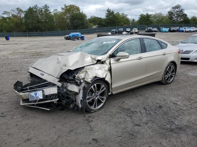 FORD FUSION TIT 2017 beige  gas 3FA6P0K95HR137132 photo #1