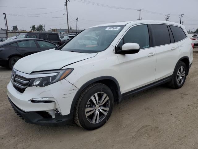 HONDA PILOT EXL 2018 white  Gasoline 5FNYF5H53JB019661 photo #1