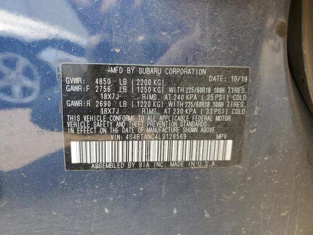 VIN 4S4BTANC4L3128569 2020 Subaru Outback, Limited no.12