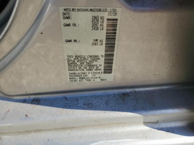 2019 NISSAN ALTIMA SR - 1N4BL4CV6KC210043