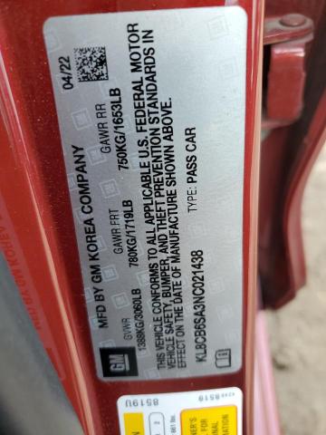 2022 CHEVROLET SPARK LS - KL8CB6SA3NC021438