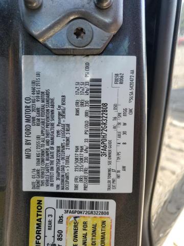 VIN 3FA6P0H72GR322808 2016 Ford Fusion, SE no.13