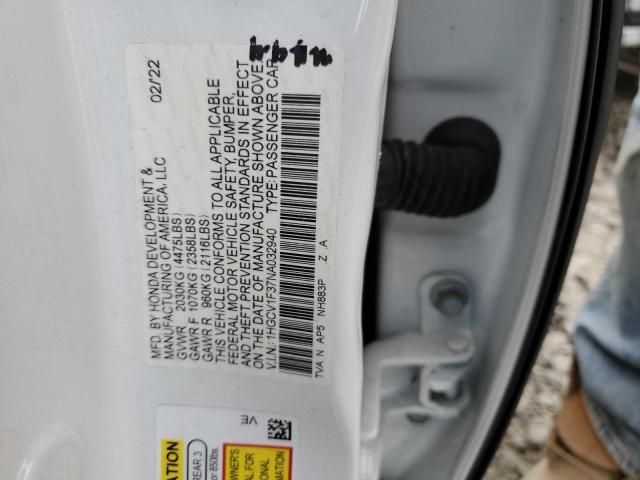 2022 HONDA ACCORD SPO - 1HGCV1F37NA032940