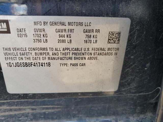2015 CHEVROLET SONIC RS - 1G1JG6SB8F4174118