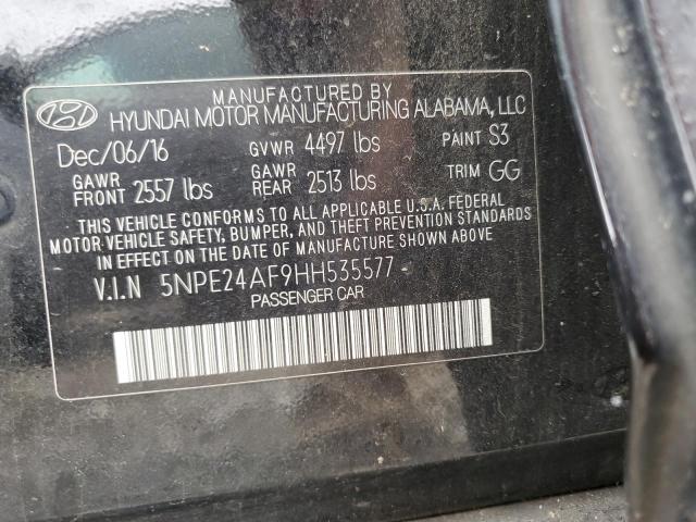 2017 HYUNDAI SONATA SE - 5NPE24AF9HH535577