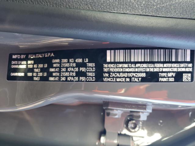2019 JEEP RENEGADE S - ZACNJBAB1KPK29988