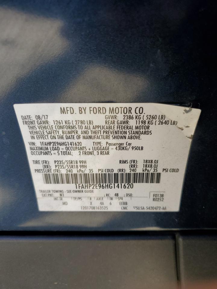 Lot #2969785280 2017 FORD TAURUS SEL