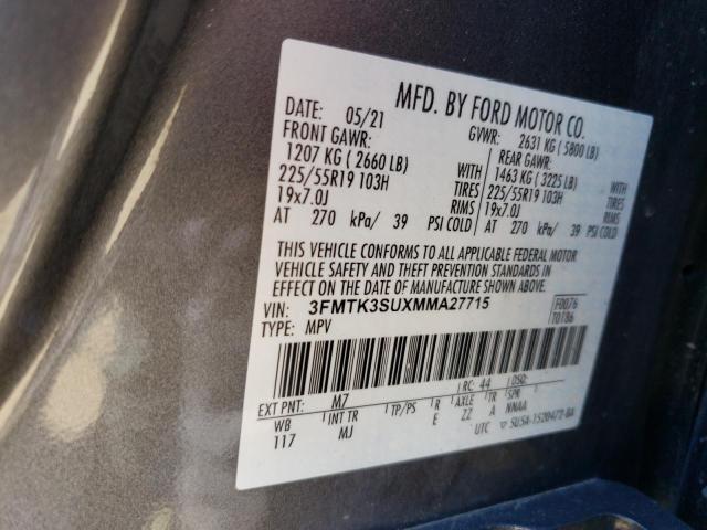 2021 FORD MUSTANG MA - 3FMTK3SUXMMA27715
