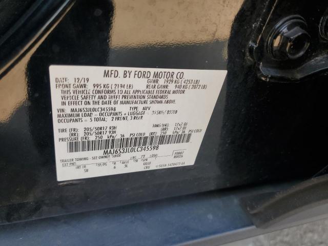 2020 FORD ECOSPORT S - MAJ6S3JL0LC345598
