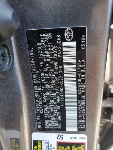 2019 TOYOTA CAMRY L - 4T1B11HK5KU221358