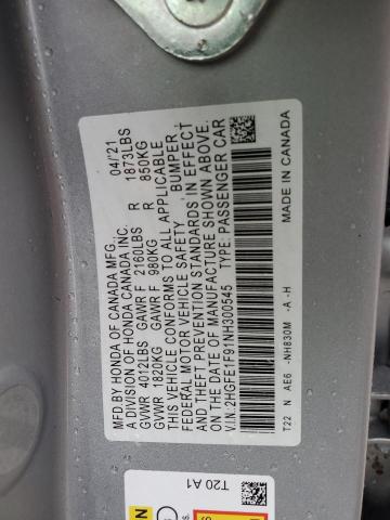 VIN 2HGFE1F91NH300545 2022 Honda Civic, Touring no.13