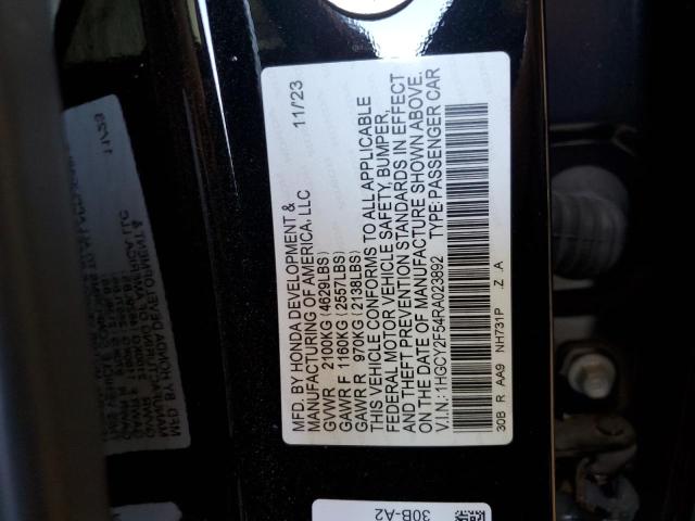 VIN 1HGCY2F54RA023892 2024 Honda Accord, Hybrid Sport no.12