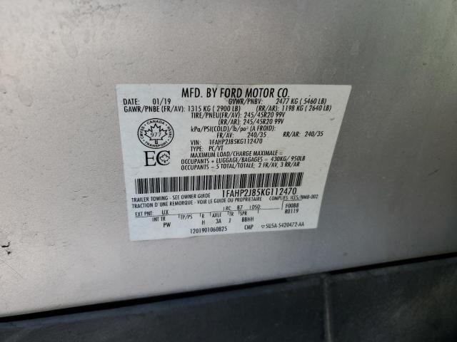 2019 FORD TAURUS LIM - 1FAHP2J85KG112470