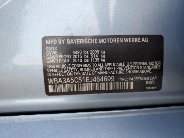 VIN WBA3A5C51EJ464699 2014 BMW 3 Series, 328 I no.12