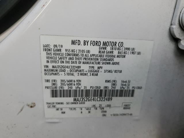 2020 FORD ECOSPORT S - MAJ3S2GE4LC322489